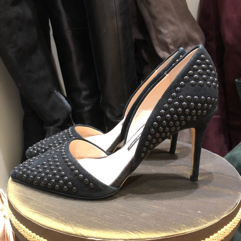 🆕Black Studded D’Orsay Pumps NWOT - Picture 1 of 6